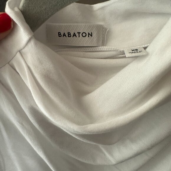 Babaton Boardroom Top - Drapey jersey cowlneck top - Picture 4 of 4